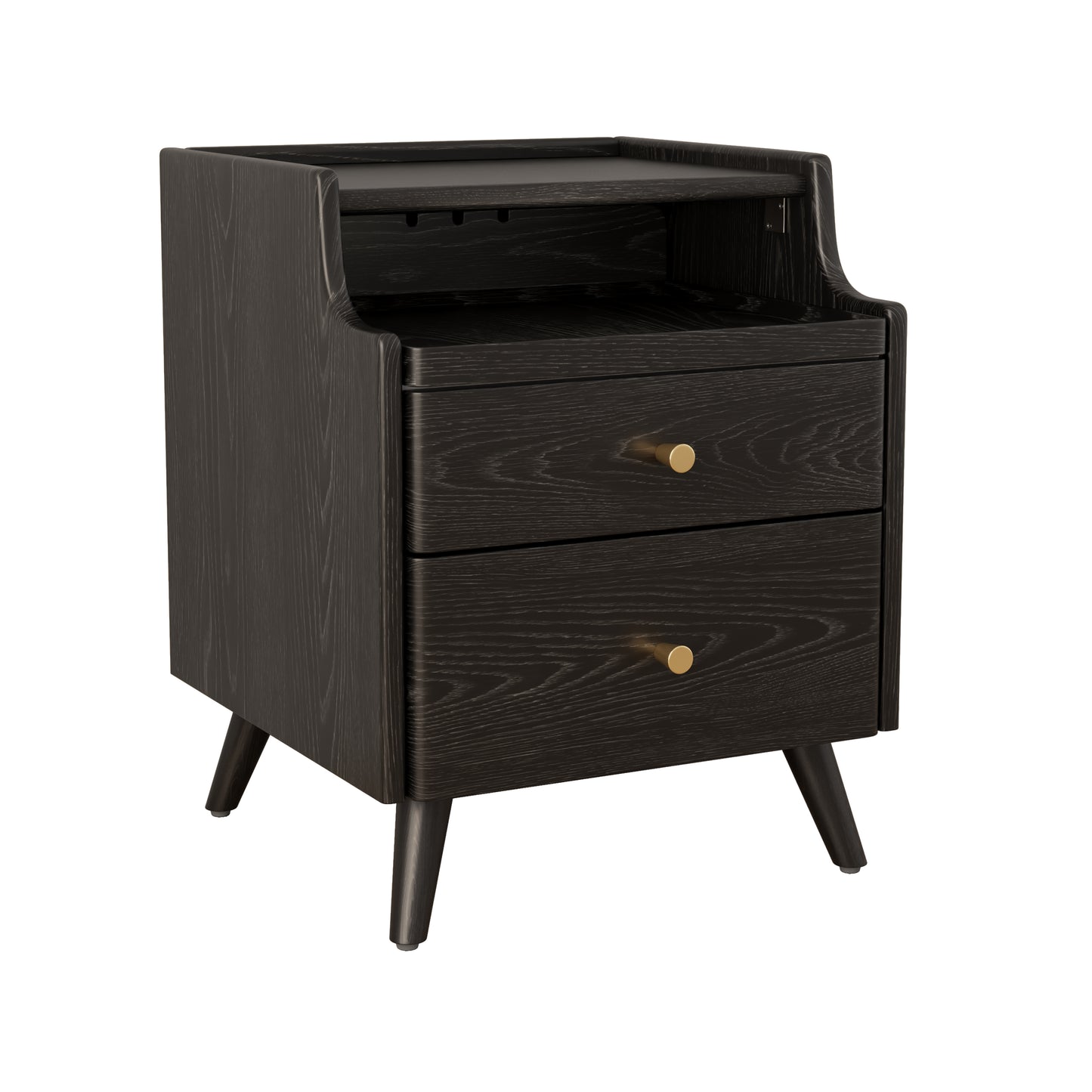 Solid wood floor standing bedside table, simple modern bedroom storage cabinet, household bedside storage cabinet, small storage cabinet, narrow bedside table, solid wood bedside table