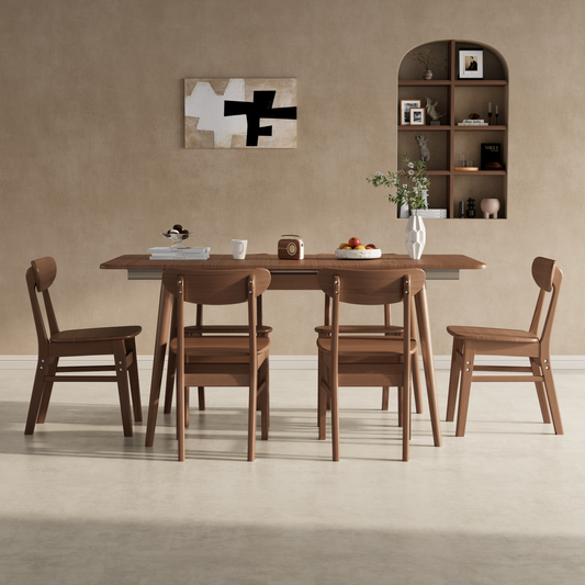 Extendable Dining Table for 4-8