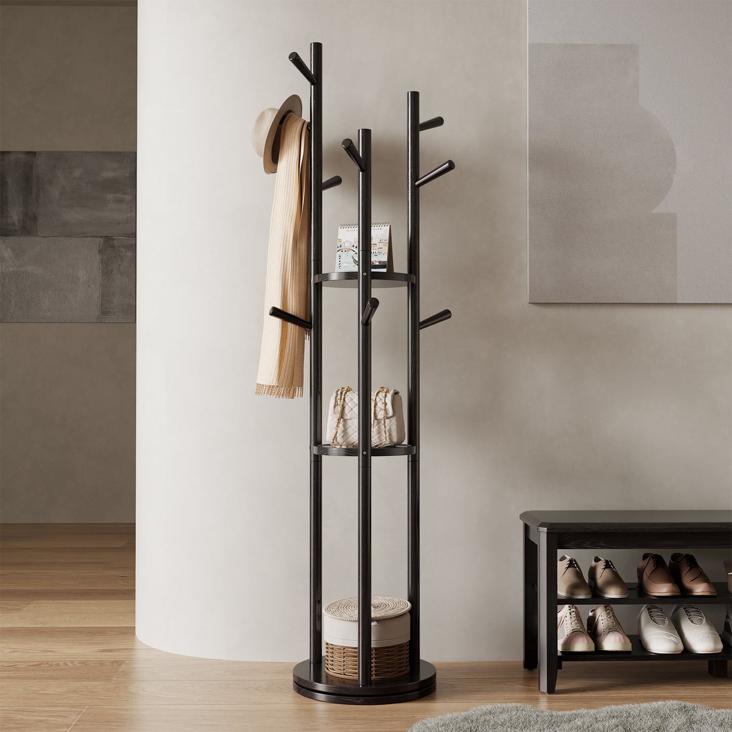 Rotary Coat Rack Stand