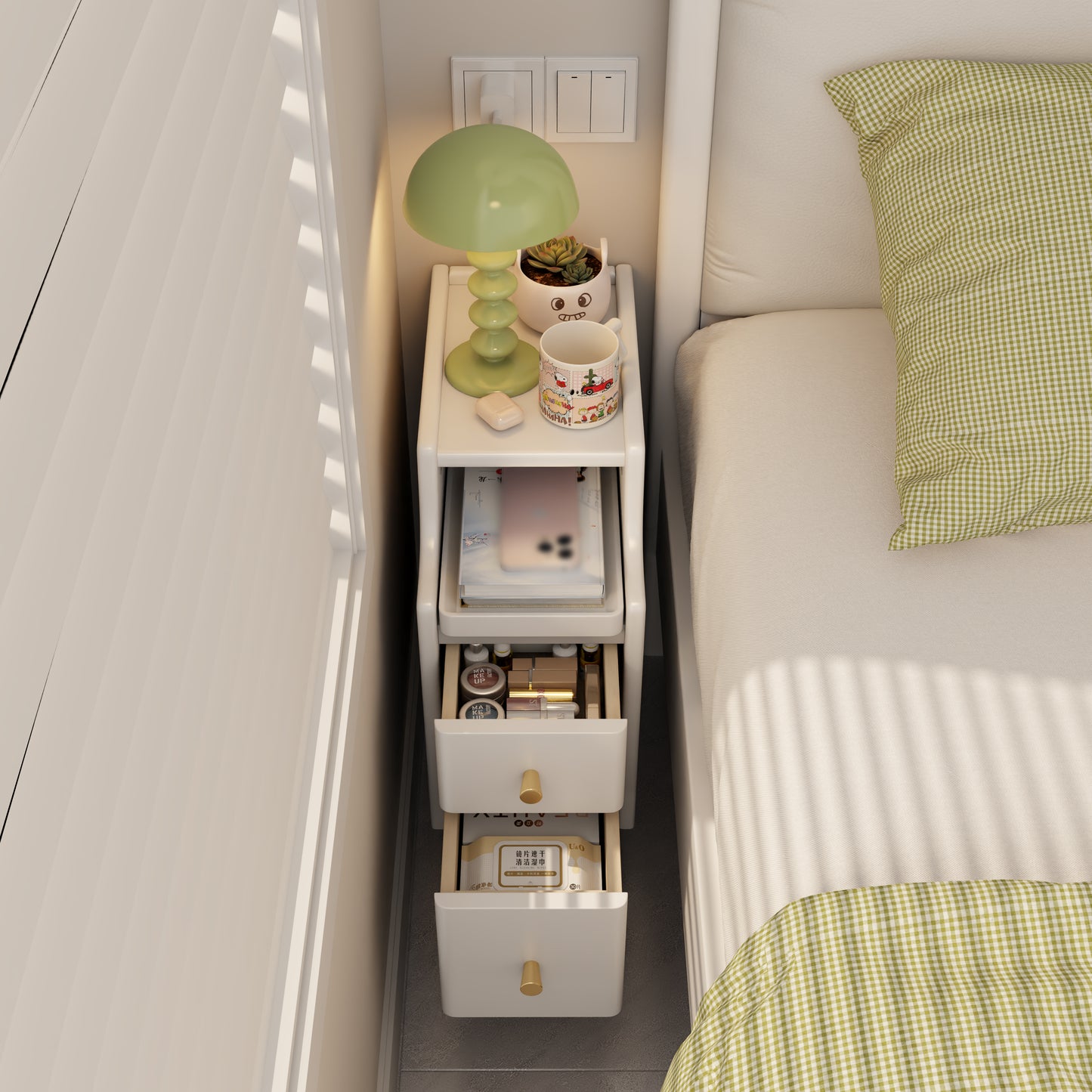 Small Nightstand with Drawers