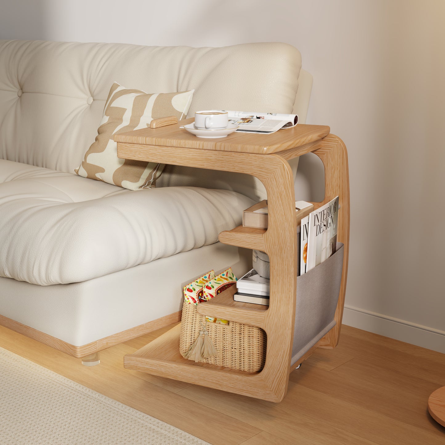 C Shaped Table for Couch