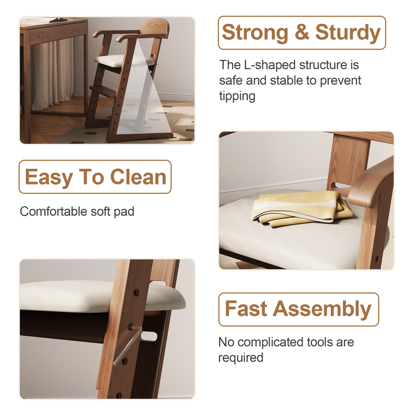 Adjustable High Chair for Babies