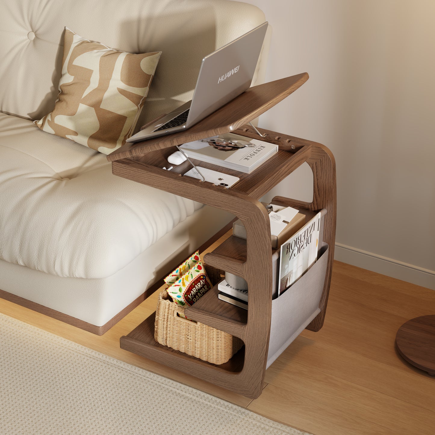 C Shaped Table for Couch