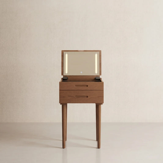 Vanity Desk with Mirror & Lights