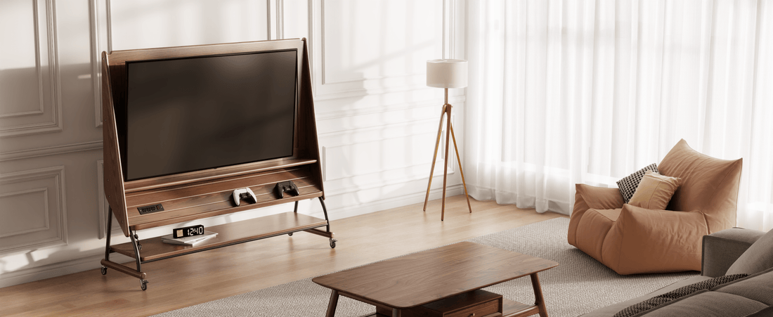 Upgrade Your Living Space with a Rolling TV Stand for 40-65 Inch TV - Kaslandi Furniture