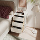 Mid - Century Modern Solid Wood Nightstand with 2 - 3 Hidden Drawers - iKaslandi