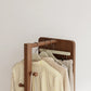 Full - Length Mirror with Storage, Clothing Rack & Wheels - iKaslandi