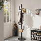 Solid Wood Cactus Coat Rack Stand – Modern Freestanding Coat Tree - iKaslandi