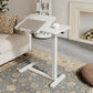 Adjustable Height Laptop Desk for Bed & Sofa – Solid Wood Tilting Top - iKaslandi
