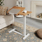 Adjustable Height Laptop Desk for Bed & Sofa – Solid Wood Tilting Top - iKaslandi