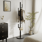 Solid Wood Cactus Coat Rack Stand – Modern Freestanding Coat Tree - iKaslandi