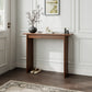 Solid Rubberwood Console Table | Mid-Century Modern Entryway Table