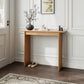 Solid Rubberwood Console Table | Mid-Century Modern Entryway Table