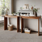 Solid Rubberwood Console Table | Mid-Century Modern Entryway Table
