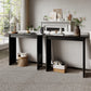 Solid Rubberwood Console Table | Mid-Century Modern Entryway Table