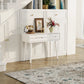 Solid Wood Vanity Desk with Detachable Lighted Mirror | Converts to Writing Desk - Kaslandi Furniture