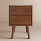 2-Drawer & 3-Drawer Solid Wood Nightstand – Durable & Stylish