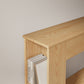 Walnut Console Table with Side Storage Shelves - iKaslandi