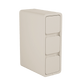 3 Tier Narrow White Nightstand - Kaslandi Furniture