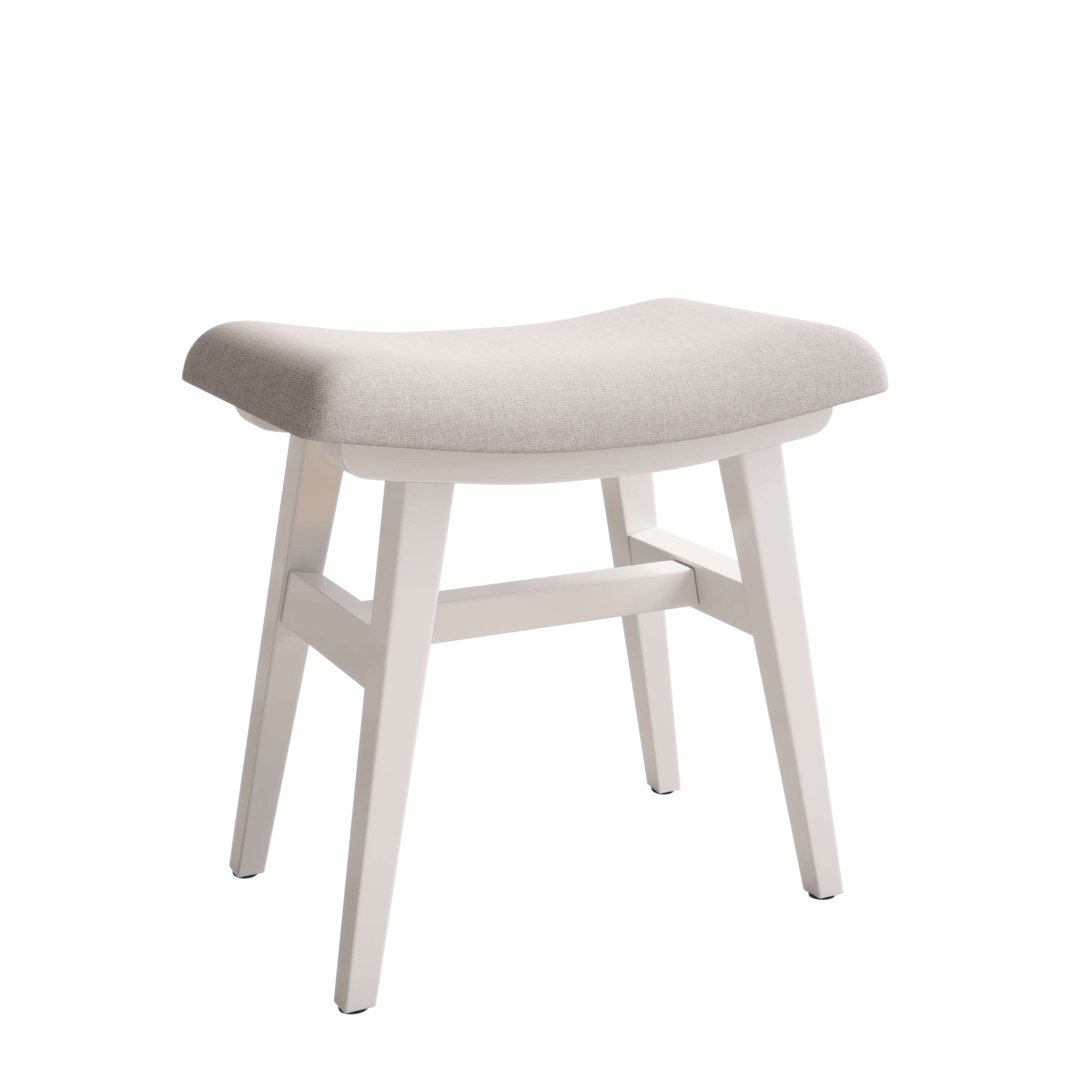 Vanity Stool with Soft Saddle Cushion