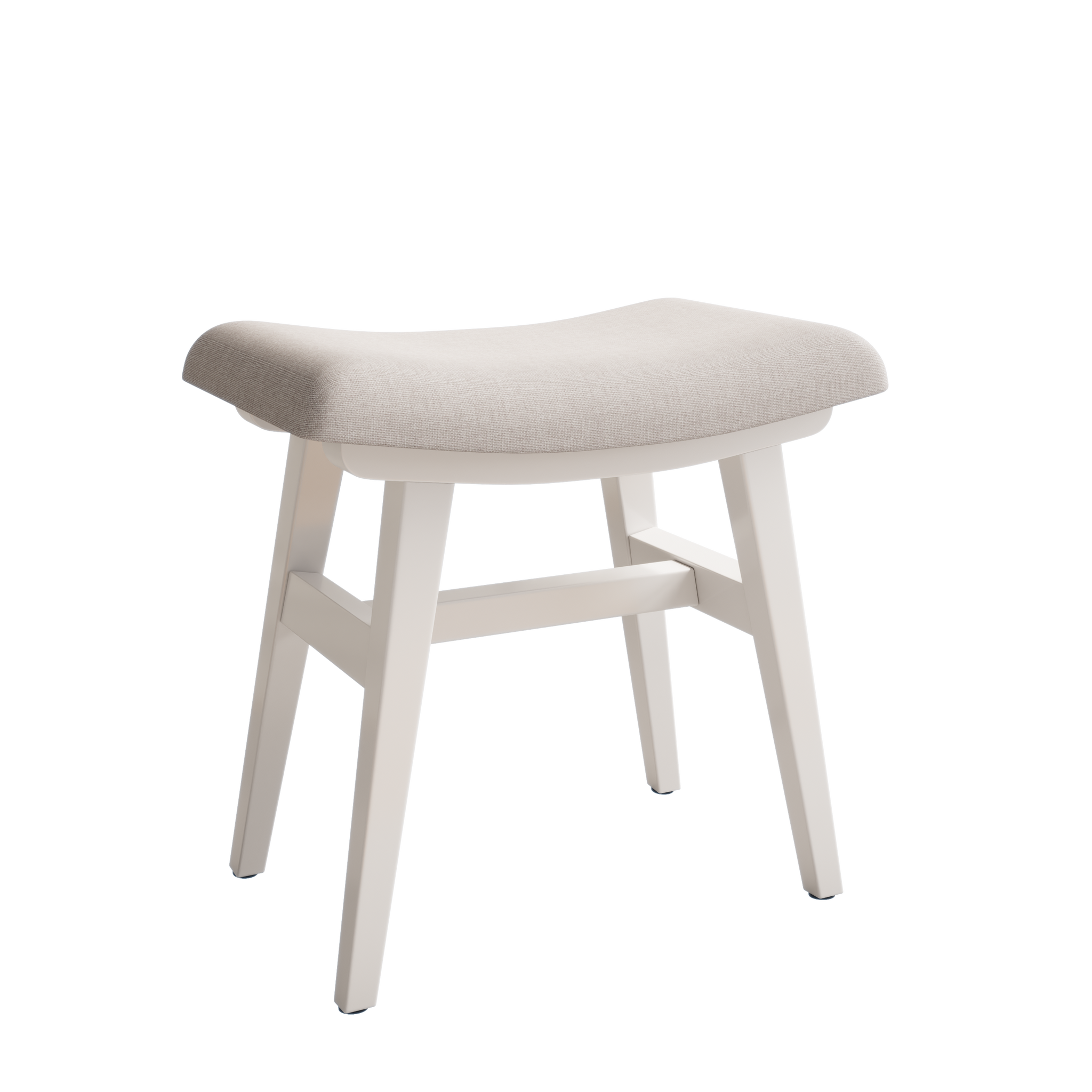 Vanity Stool with Soft Saddle Cushion
