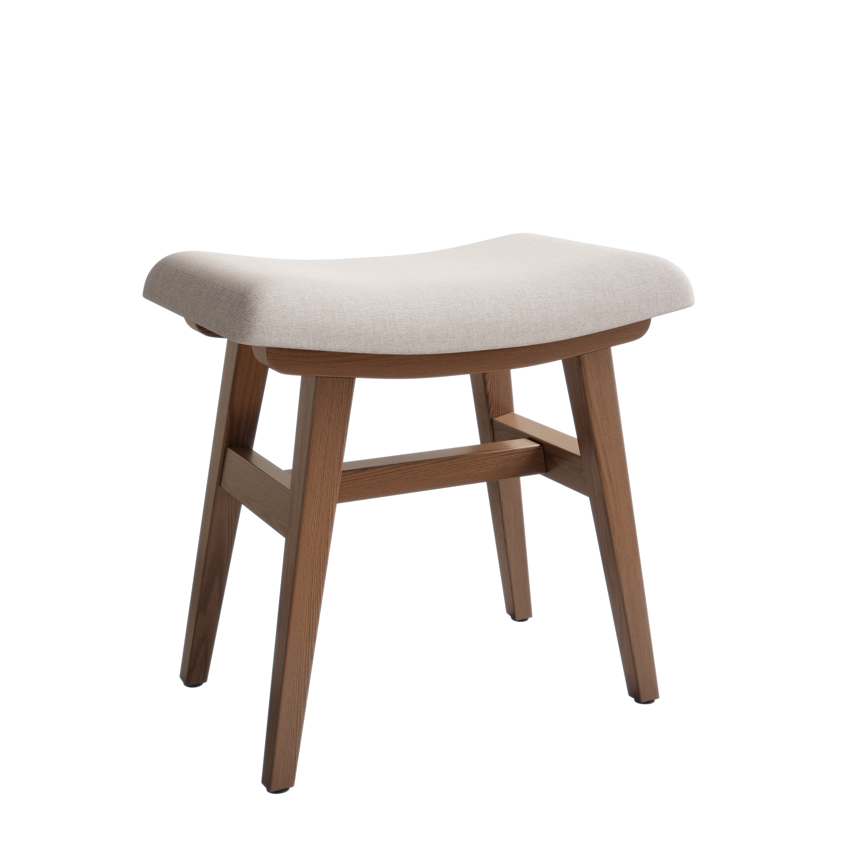 Vanity Stool with Soft Saddle Cushion