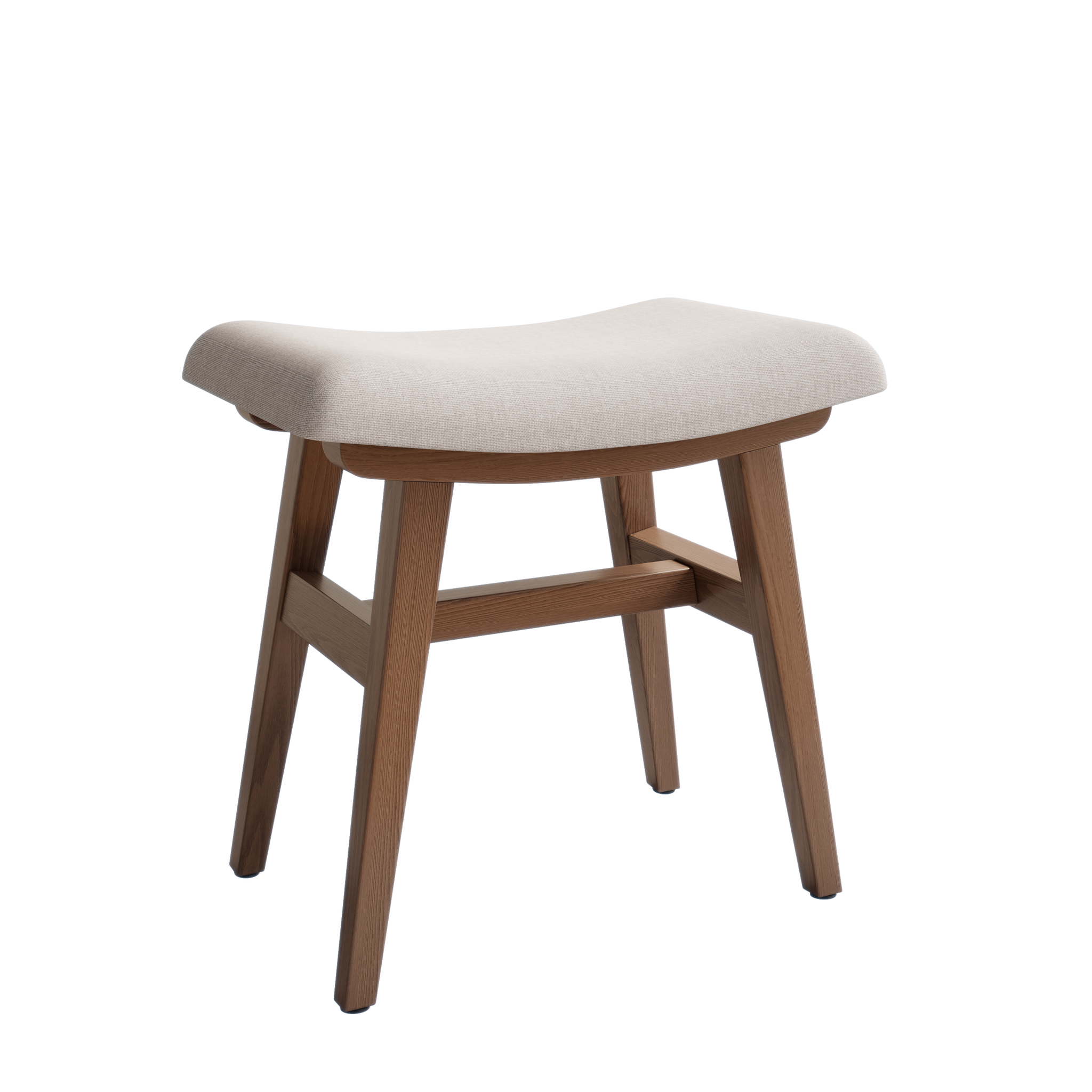 Vanity Stool with Soft Saddle Cushion