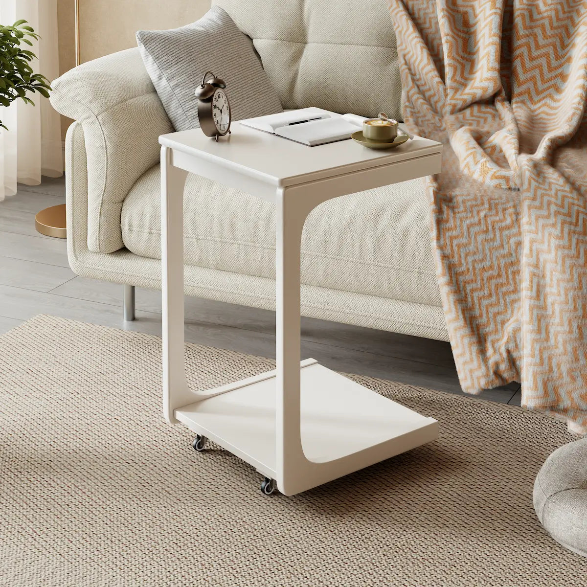2-Tier C-Shaped Side Table – Perfect for Sofa, Bed, or Laptop