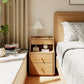 Solid Wood 3-Drawer Nightstand with Shelf — No Assembly Required - iKaslandi