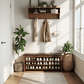 Wooden 3-Tier Shoe Rack Bench with PU Leather Cushion - iKaslandi