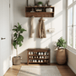 Wooden 3-Tier Shoe Rack Bench with PU Leather Cushion - iKaslandi
