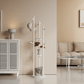 360° Rotating Solid Wood Coat Rack with Shelves - Kaslandi Furniture