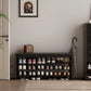 Wooden 3 - Tier Shoe Rack Bench with PU Leather Cushion - Kaslandi Furniture