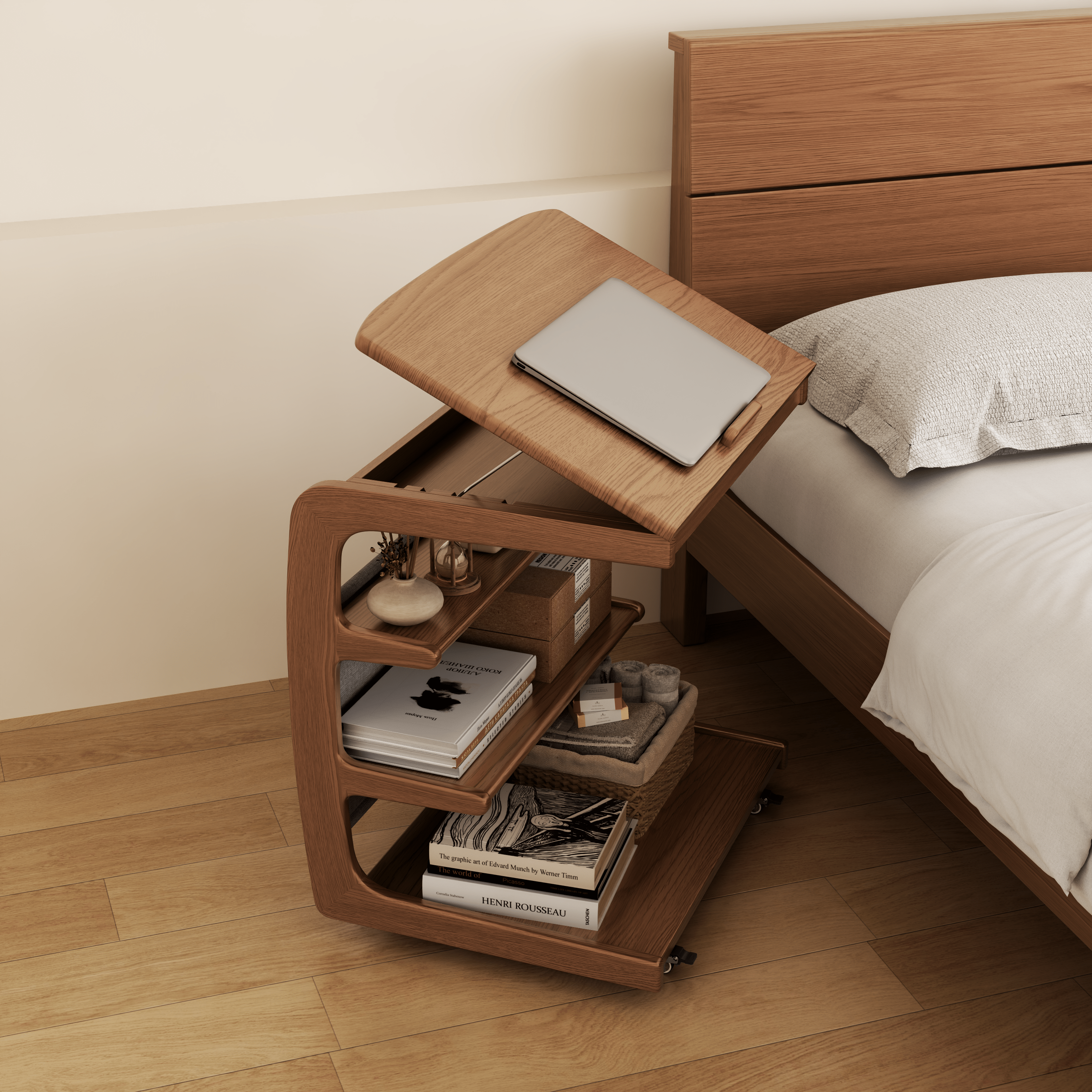 C Shaped Table for Couch - Kaslandi Furniture