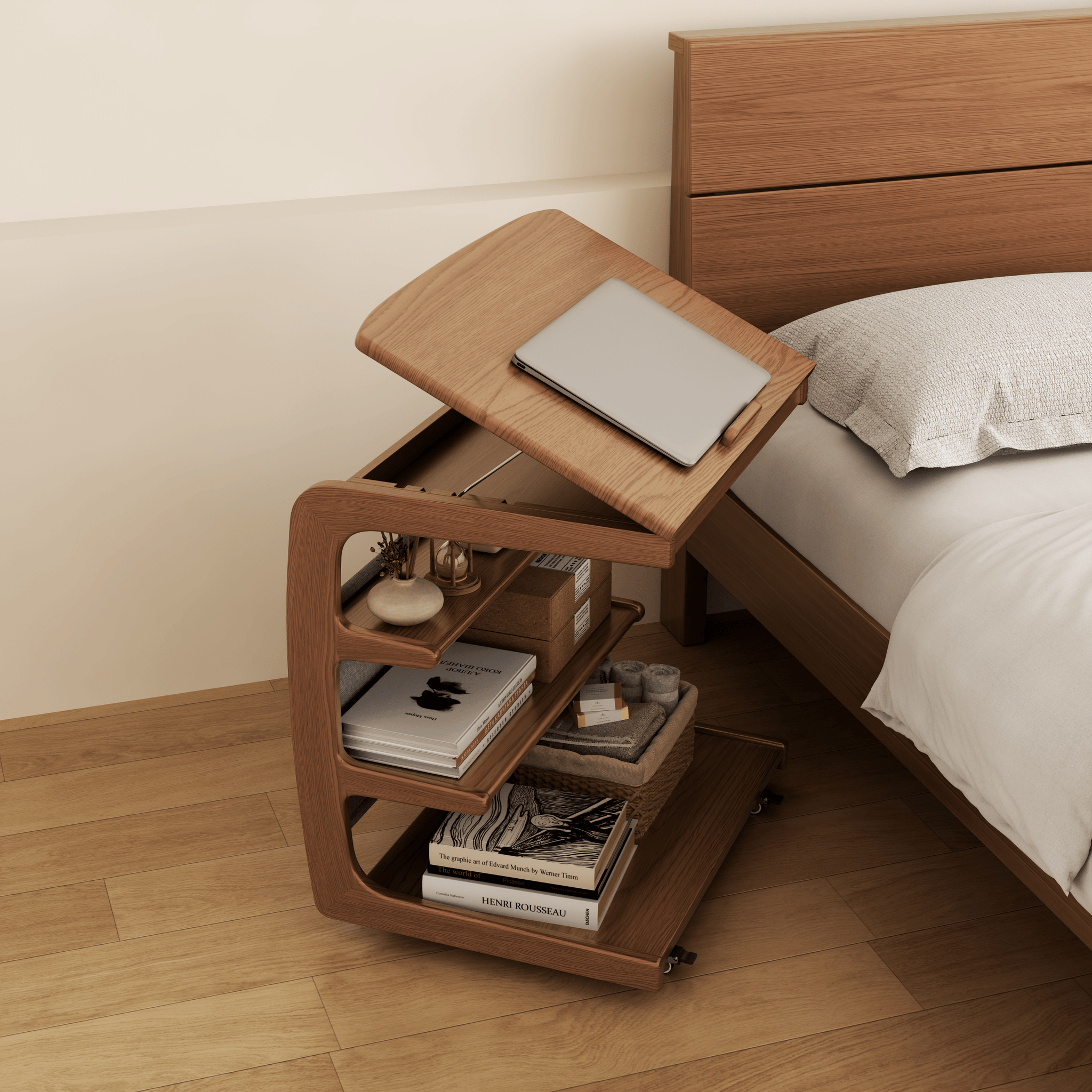 C Shaped Table for Couch - Kaslandi Furniture