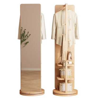 360 degree rotatable full-length mirror