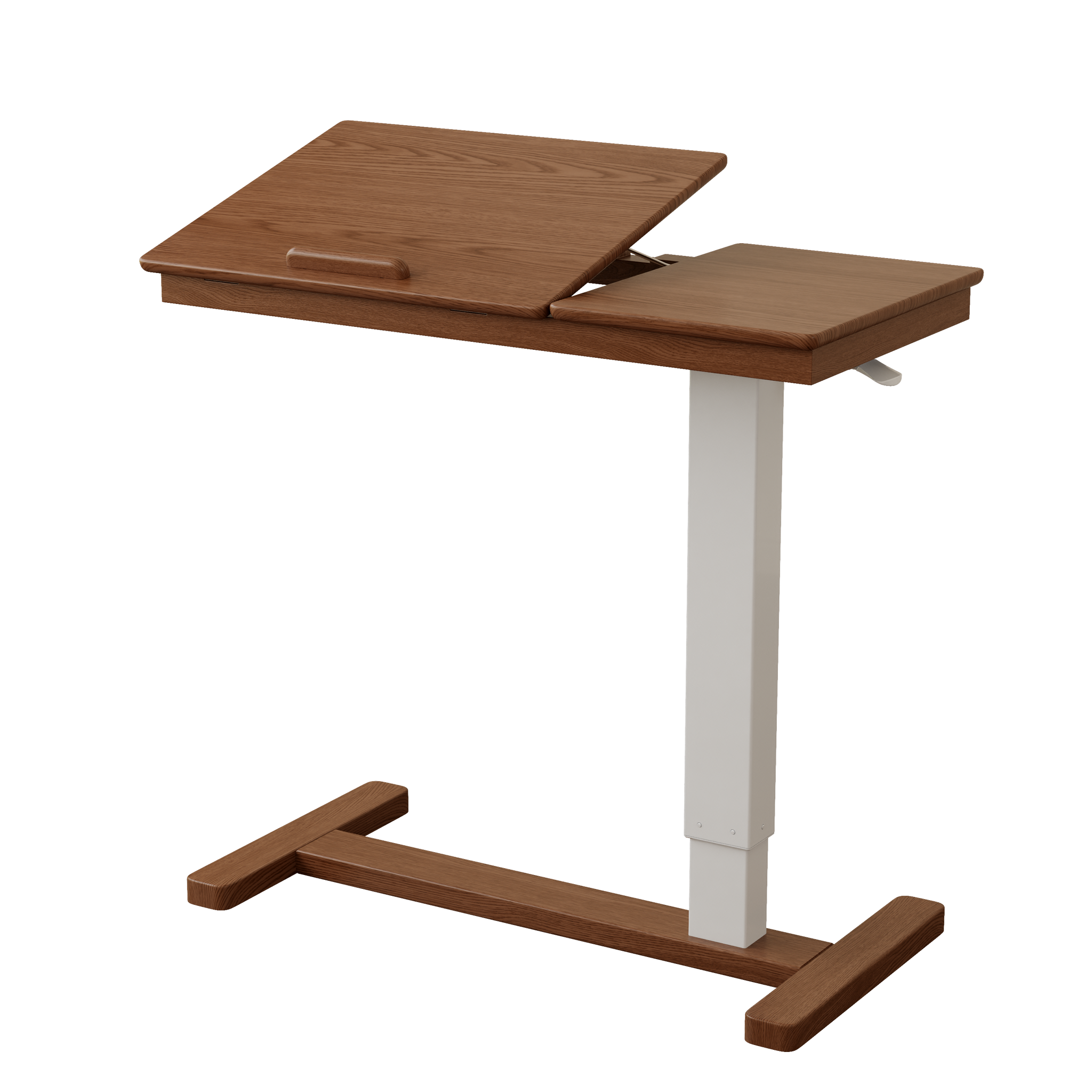 Adjustable Solid Wood Overbed Table