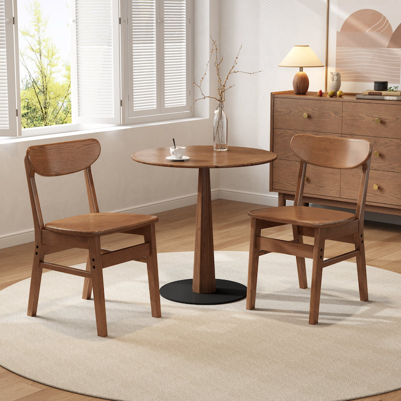 Solid Wood Dining Chair - 330 lbs Rated, Easy-Clean for Dining & Home Office