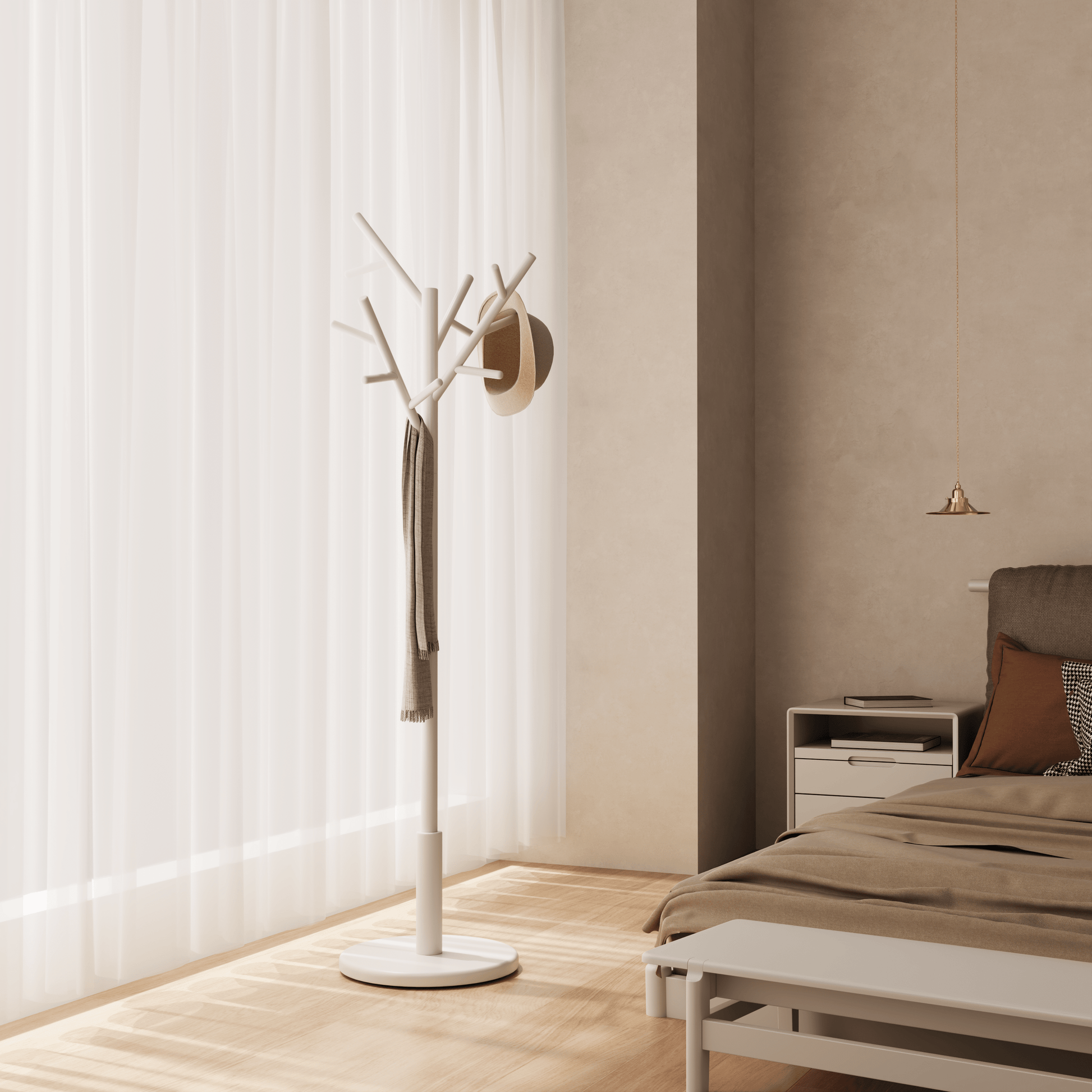 12 Hooks Coat Rack - Kaslandi Furniture