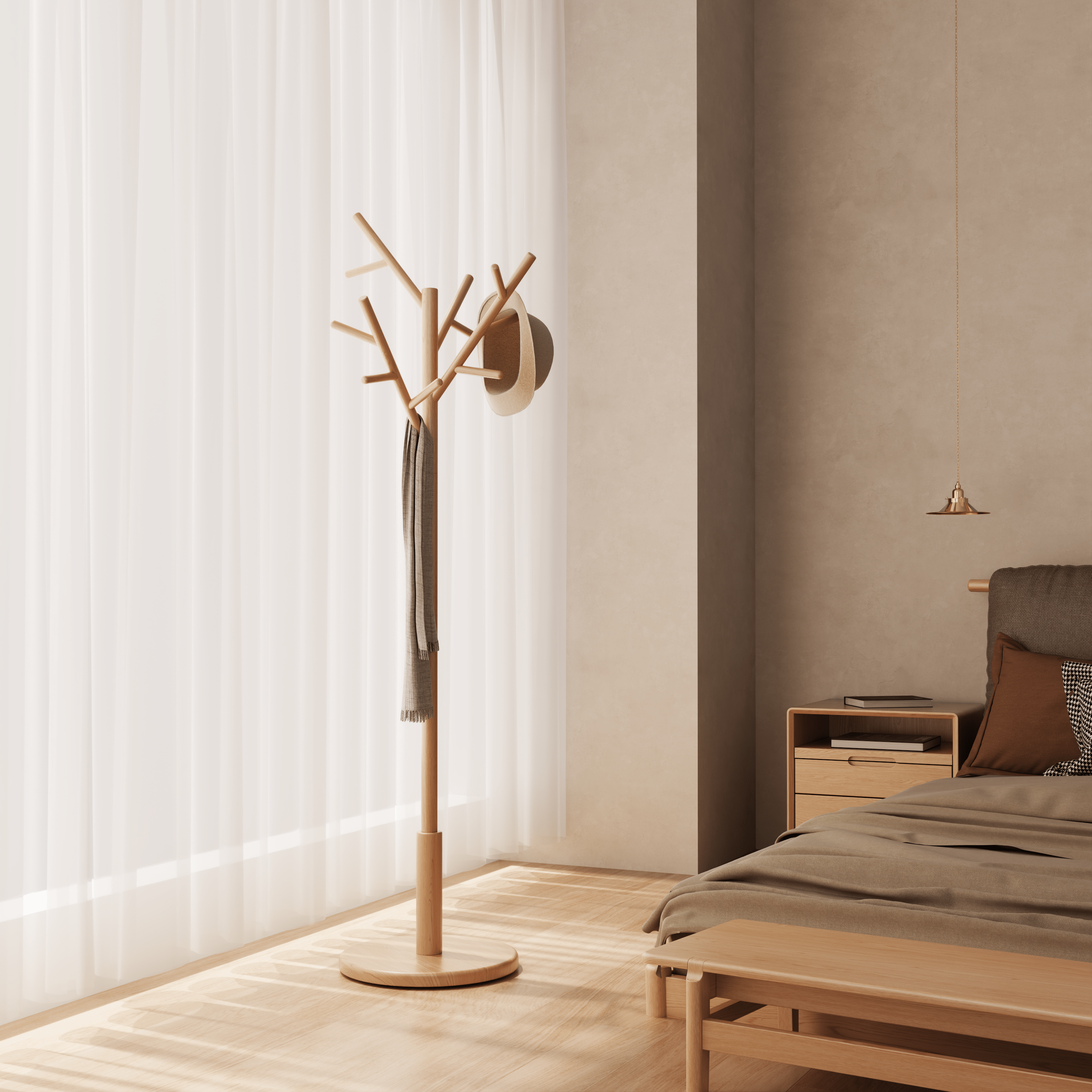 12 Hooks Coat Rack - Kaslandi Furniture