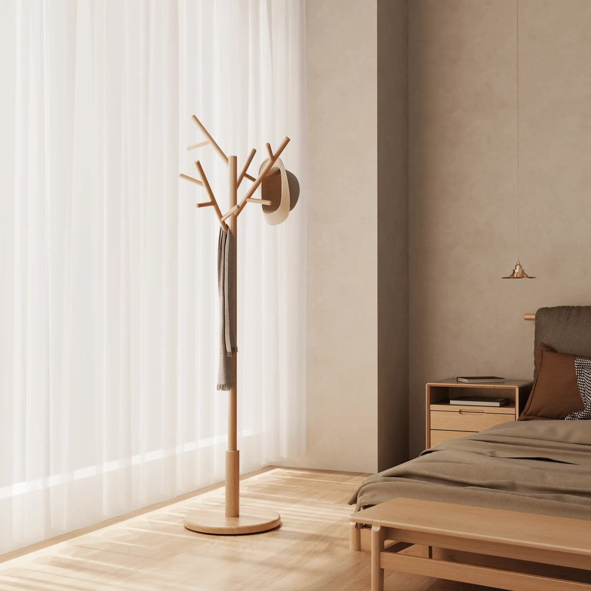 12 Hooks Coat Rack - Kaslandi Furniture