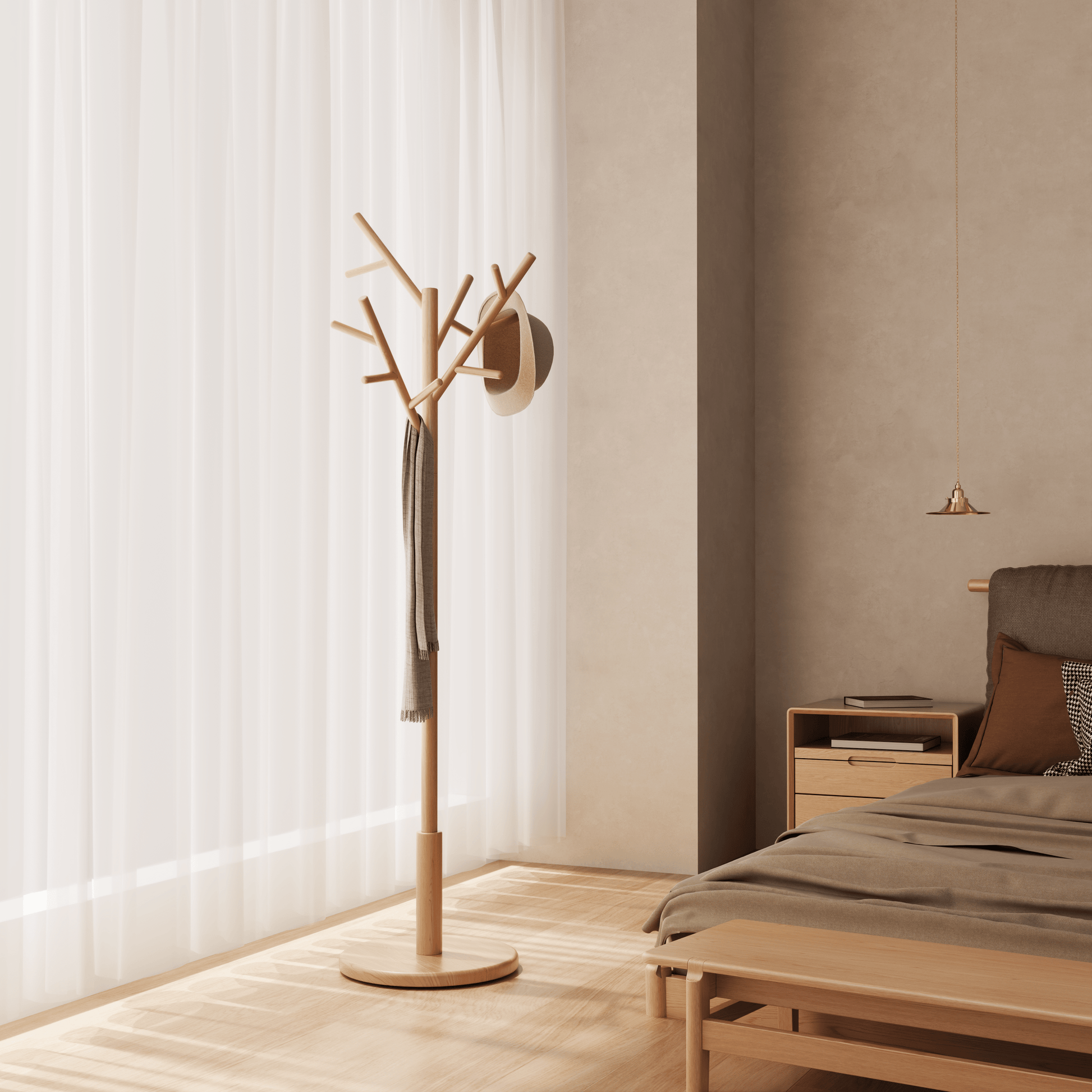 12 Hooks Coat Rack - Kaslandi Furniture