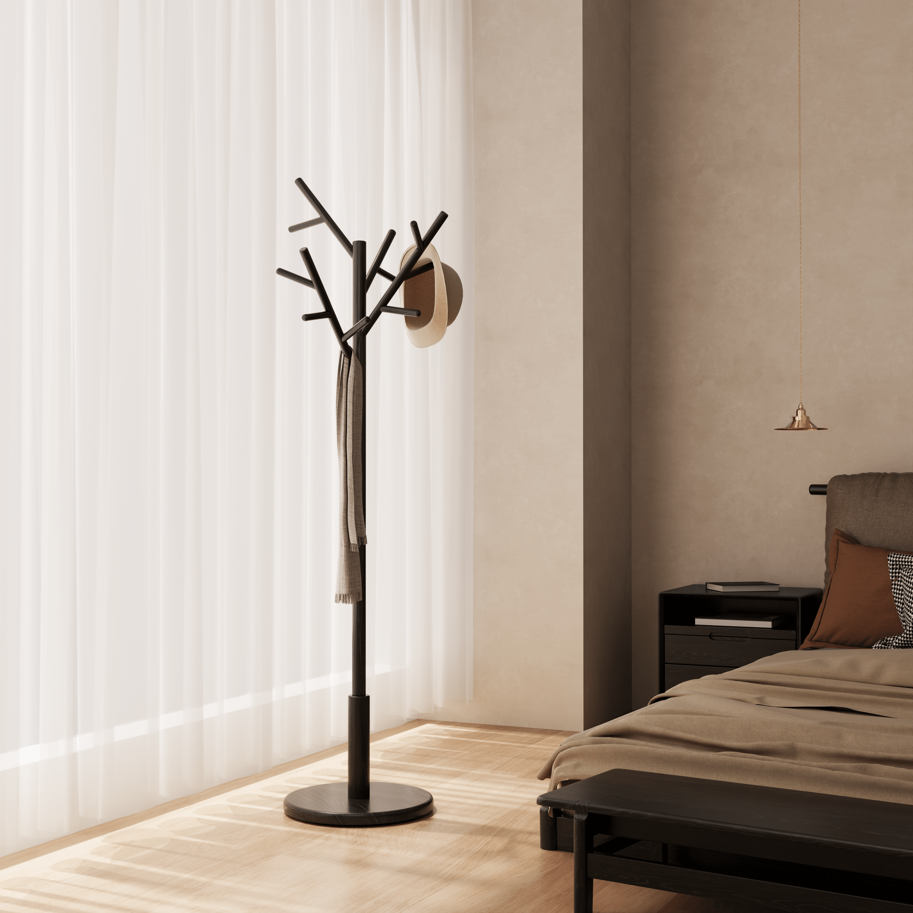 12 Hooks Coat Rack - Kaslandi Furniture