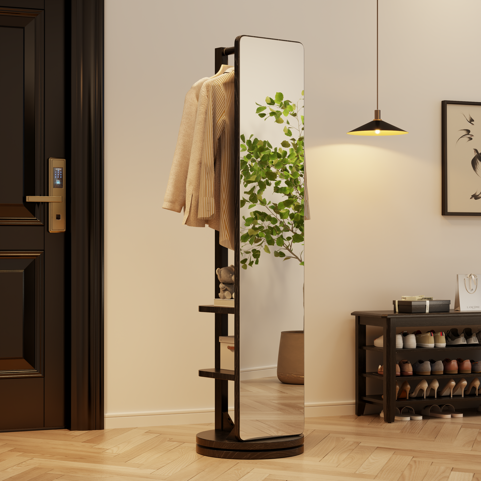 Rolling Full Length Mirror