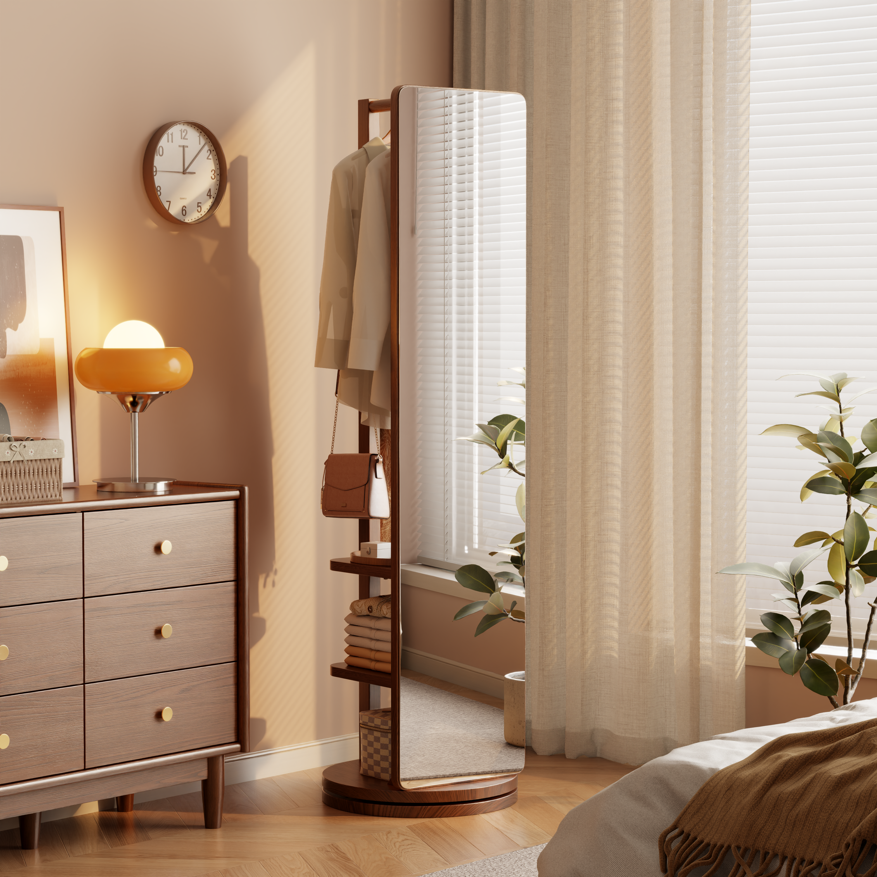 Rolling Full Length Mirror