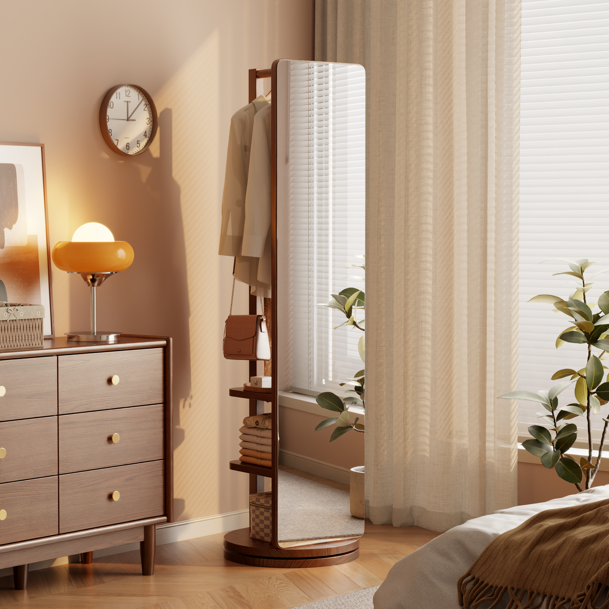 Rolling Full Length Mirror