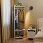 Corner Clothes Rack with Shelf