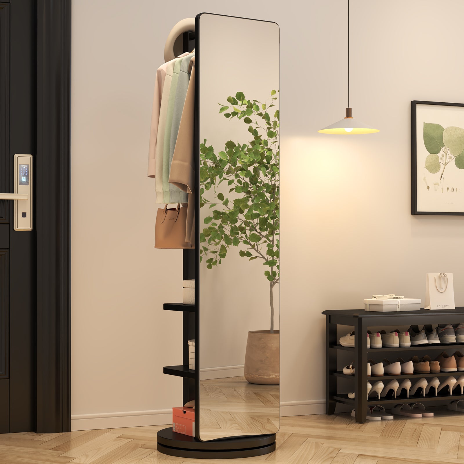 360° Rotatable Full-Length Mirror
