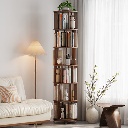 6 Tier Rotating Bookshelf