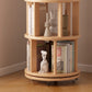 Rotating Round Bookshelf, Adjustable 1 - 6 Tiers – Space - Saving Storage Rack - Kaslandi Furniture